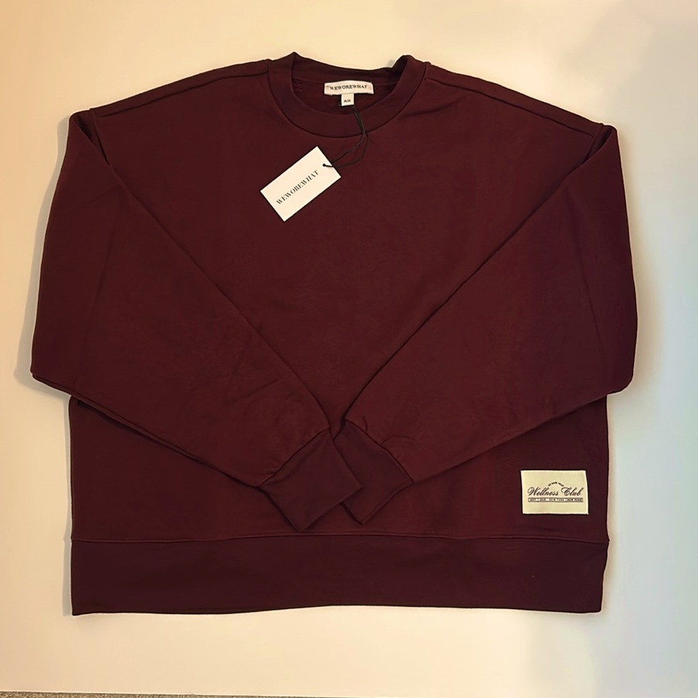 WeWoreWhat Burgundy Sweatshirt